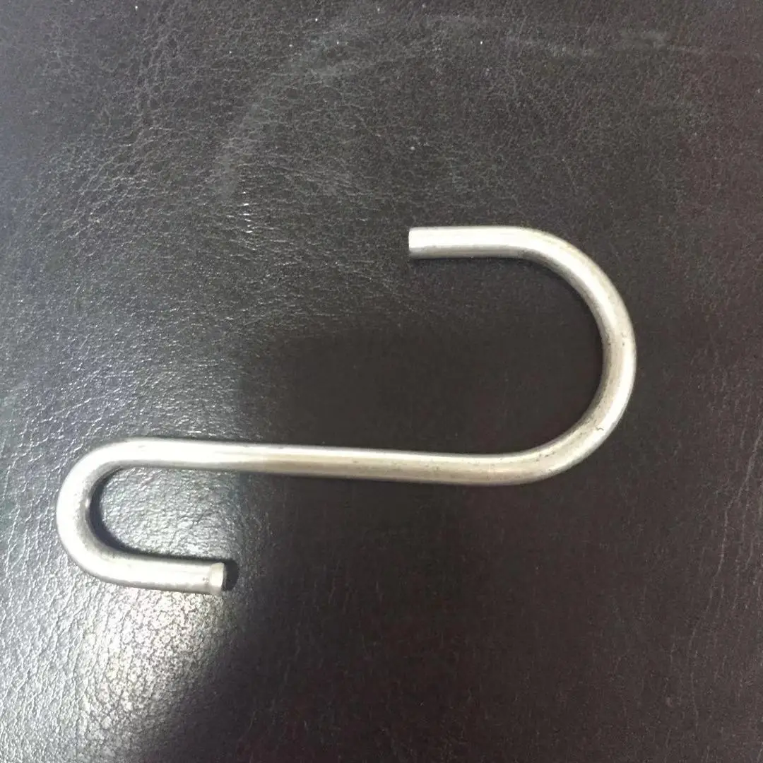 Stainless steel S type shape hook metal J hook, S hook for kitchen hanger