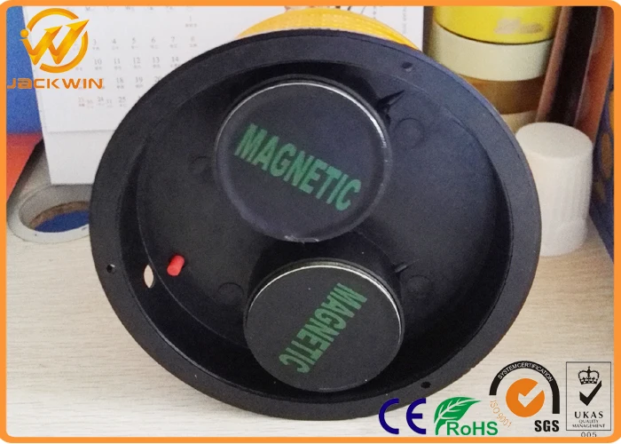 Marine Solar Navigation Light - RED LED Marine Dock Barge Safety Beacon Light