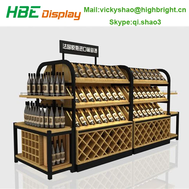Wines & Spirits display wine rack cabinets holders