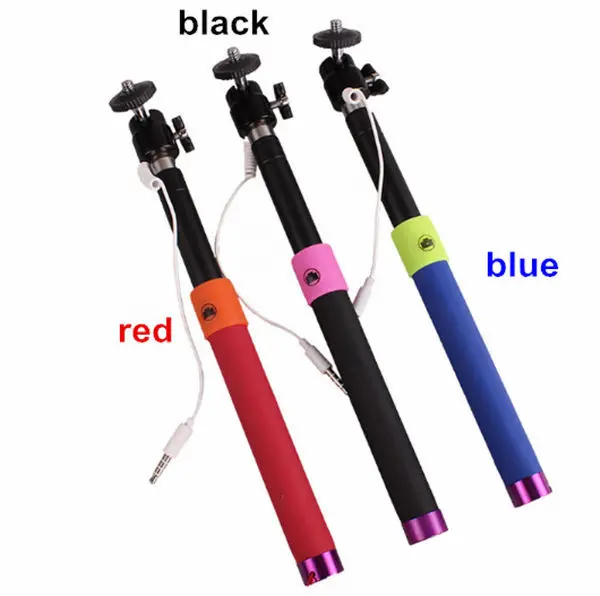 портативный выдвижная портативные bluetooth монопод, беспроводной монопод для смартфонов