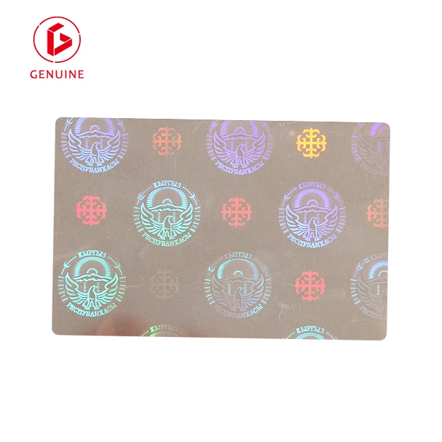 Heat Seal Hologram Laminating Pouch Film Transparent Protective Film Holographic Film PET 50-500 Micron Gravure Printing Clear