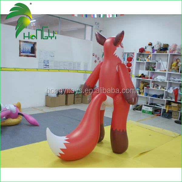 Hongyi Inflatable Fox Cartoon Type , Inflatable Vixen Toy For Sale
