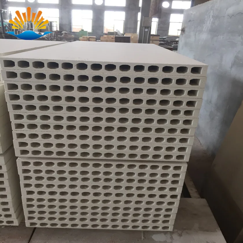 Cordierite Mullite Extruded Hollow Batts With High Carring Capacity