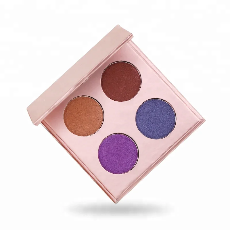 Cosmetics makeup 4 Shades magnetic custom logo eyeshadow pallet 195 colors