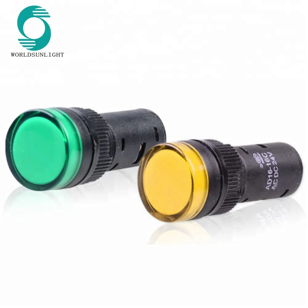 AD16-16C 16mm 6v 12v 24v 36v 48v 110v 220v 380v led indicator light