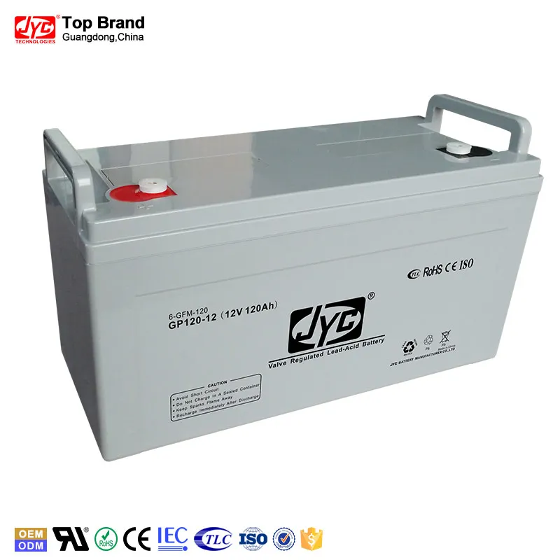 12V 120ah rechargeable solar gel battery for street light