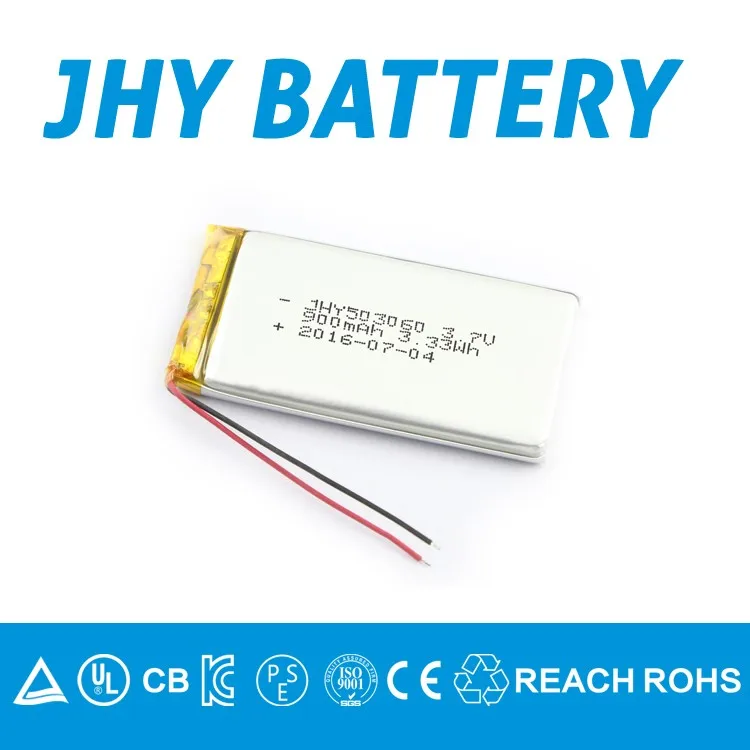 JHY 3.7v small li-ion battery 140mah 253030 for fitness tracker
