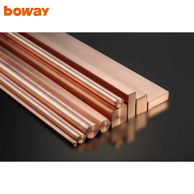 
Boway Alloy 0.5m~3m Round Square CuCrZr C14500 Chromium Copper Chromiun Zirconium Copper Phosphor Bronze Rod 