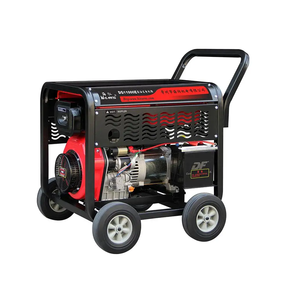 198 engine open type single cylinder  diesel generator 50HZ 220V 230V High quality  10KVA 8KW Big tank