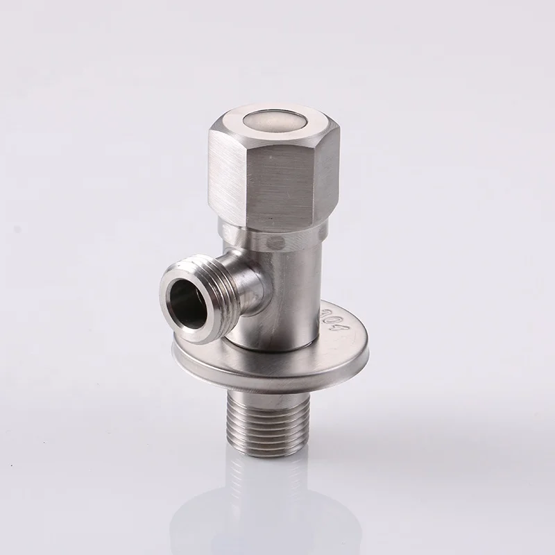 
green 304 stainless steel mixer angle valve Water switch 