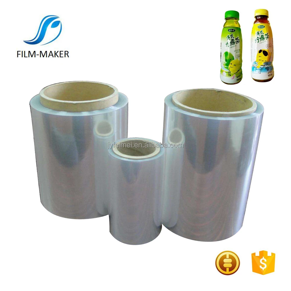 Transparent PVC Heat Shrink Wrap Sleeve Film For Bottle Packaging