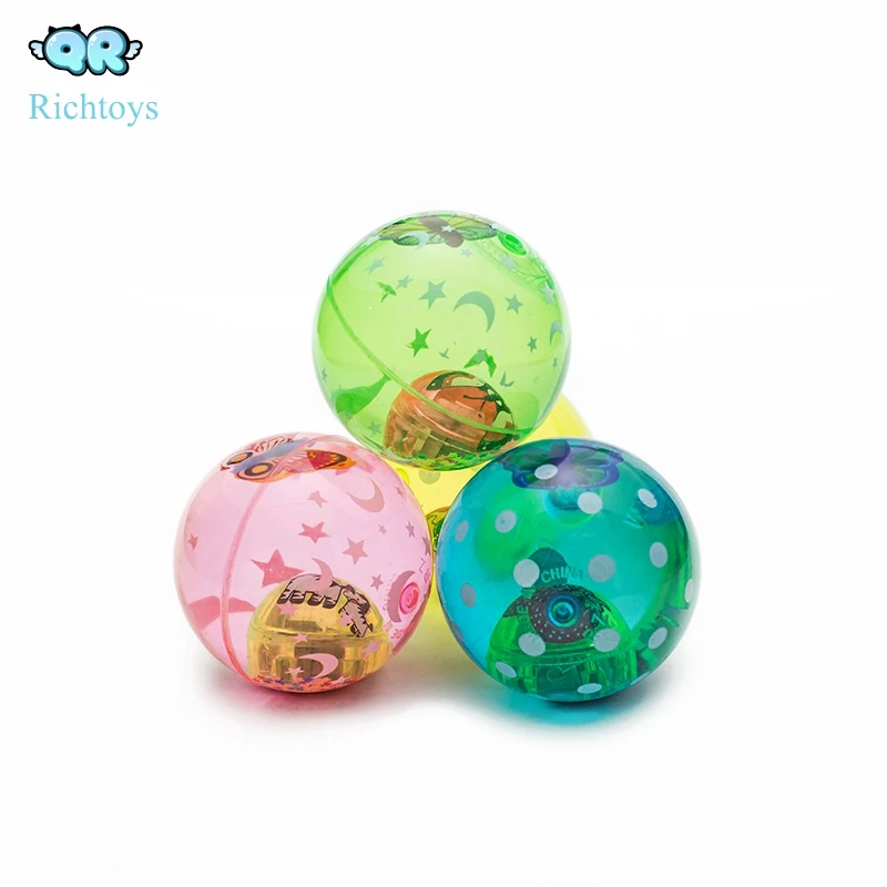 Hi bouncing glitter water ball with animal card as kid gift