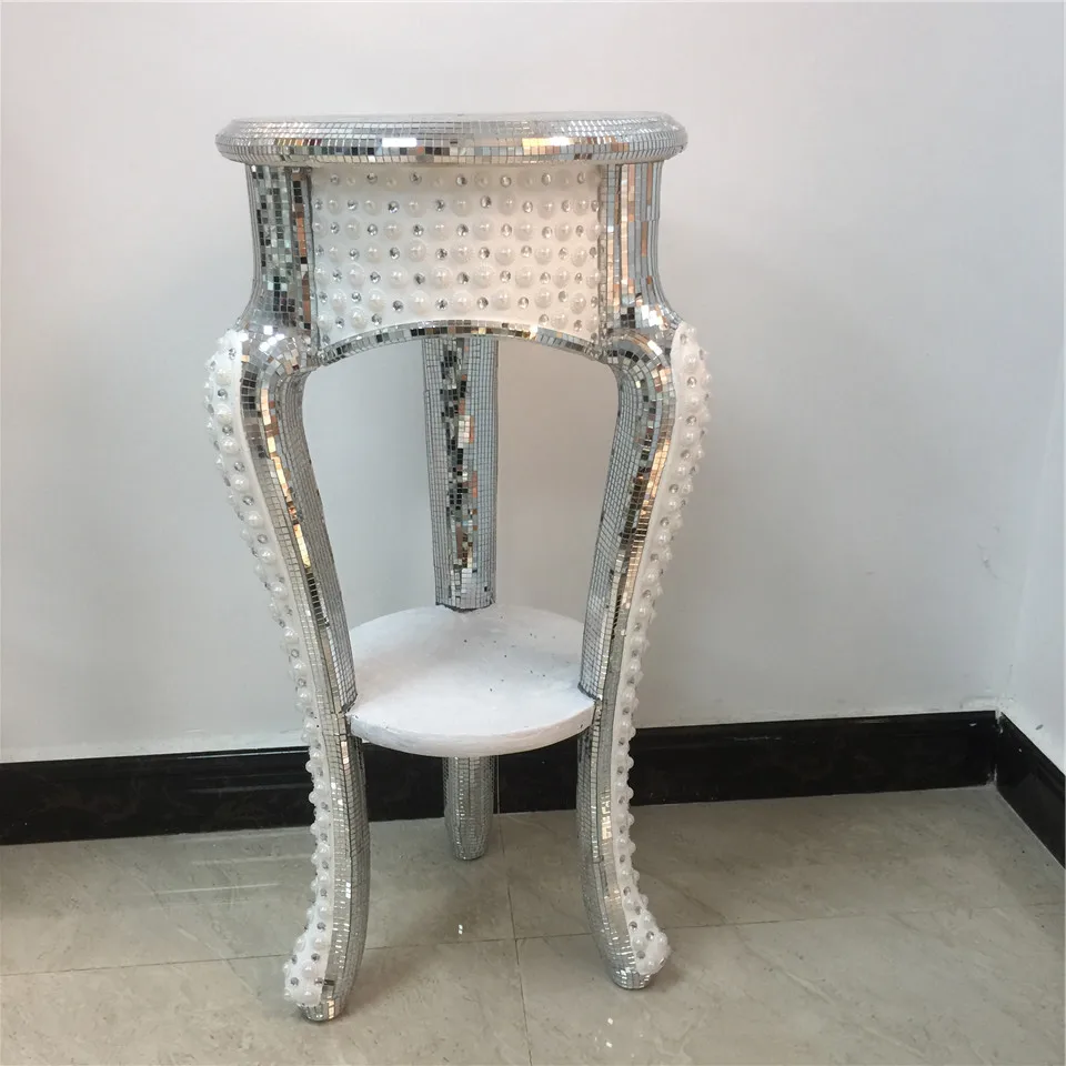 Wooden furniture home decor vases white single drawer flower stand chair