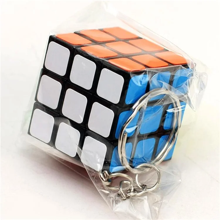 Mini ABS KeyChain Creative Magic Cube High Quality Cube Puzzle Classic Toys Key Chain