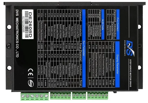 factory direct sale 6A 80vac easy servo drive with led display
