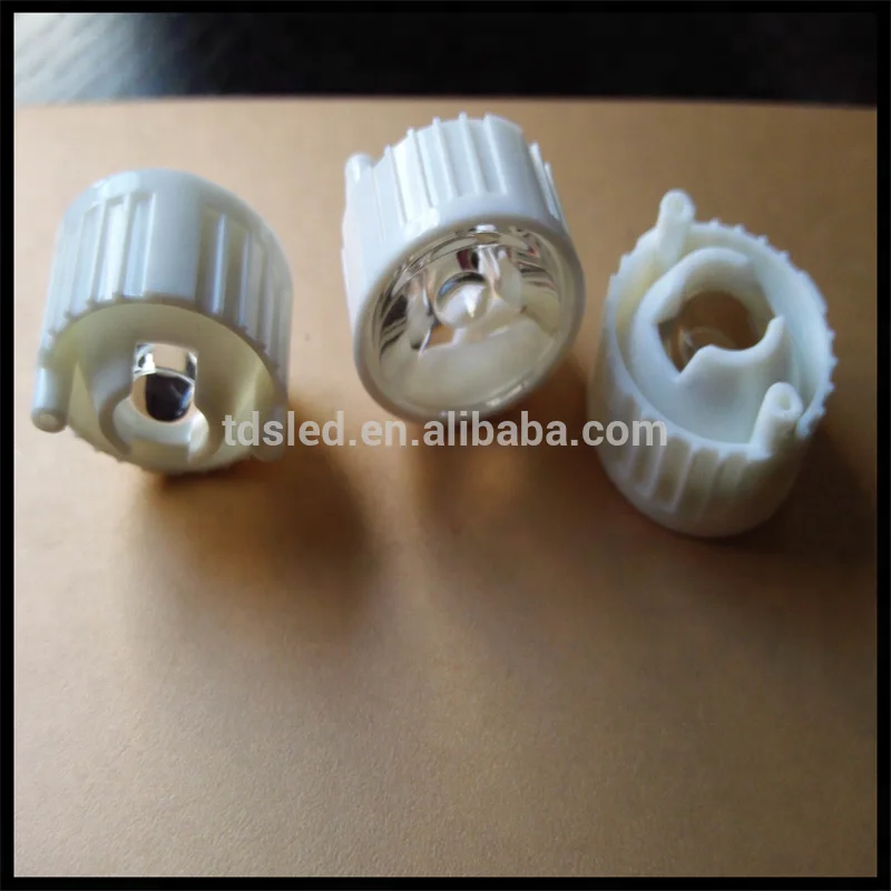 transparent 90 / 120 degree 20mm cob led dome lens with screw holder