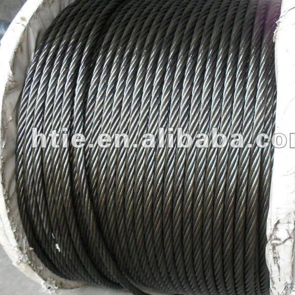 
6*19S + FC негальванизированный стальной кабель для крана 