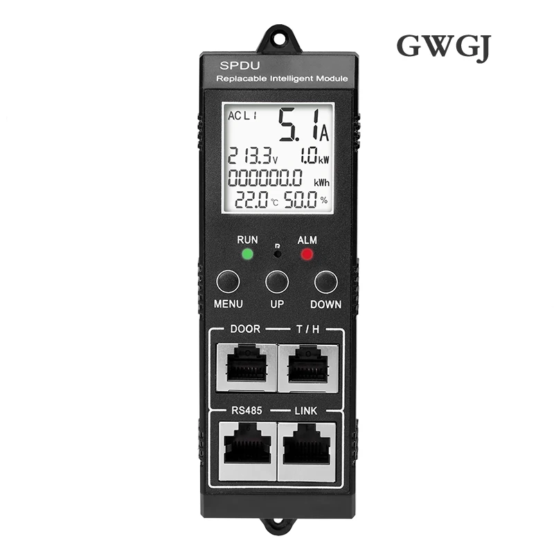 1.5U intelligent monitoring type PDU power socket 12-bit EU socket 32A input vertical installation 485Modbus-RTU protocol casca