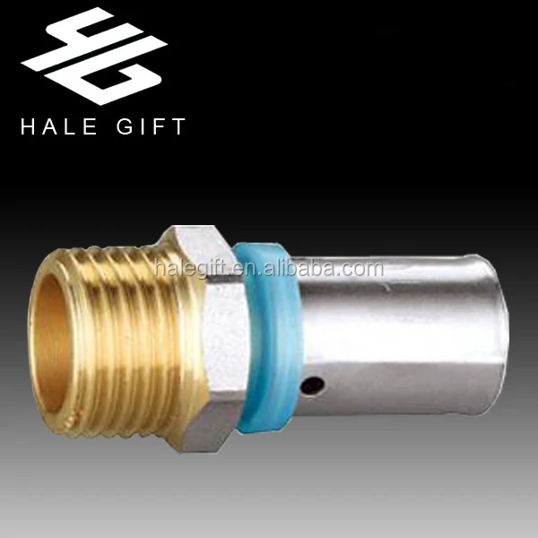 
Equal Elbow Brass Press Fittings for PEX-AL-PEX Pipes 