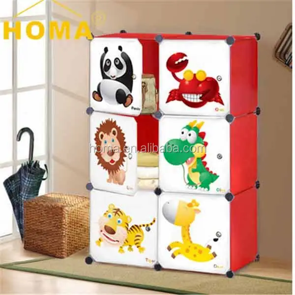 DIY hot sell plastic foldable baby closet wardrobe