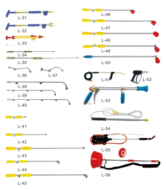 Agriculture and Garden Knapsack Battery and Manul Power Sprayer Spare Parts nozzle  switch lance