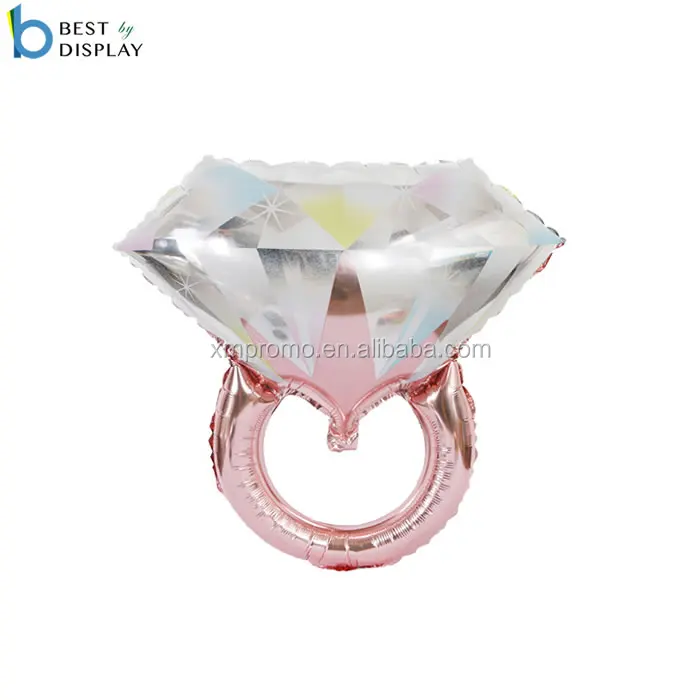 Luxury balloon Diamond ring shaped foil balloon for wadding valentine day balloons