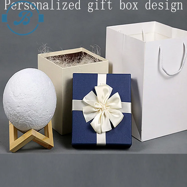 Blue tooth Moon Light LED Charger Creative Remote Control Dimming Bedroom Bedside Light 3d print lunar lamp