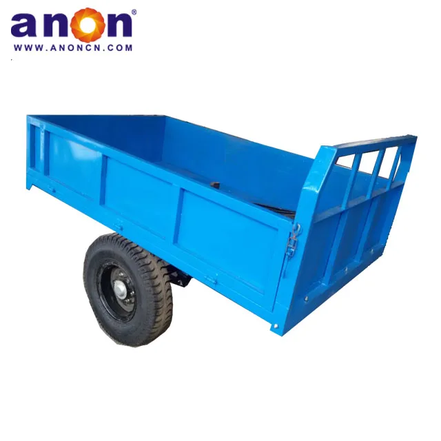 ANON 2 wheel hydraulic dump 10 ton small farm trailer