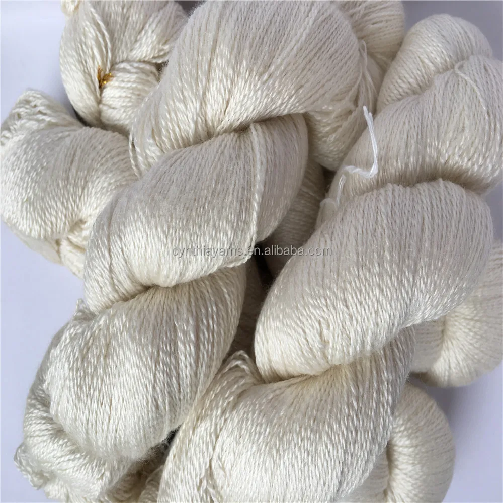 Wholesale yarn merino wool worted, hand knitting yarn 50 silk/50 merino wool,free samples