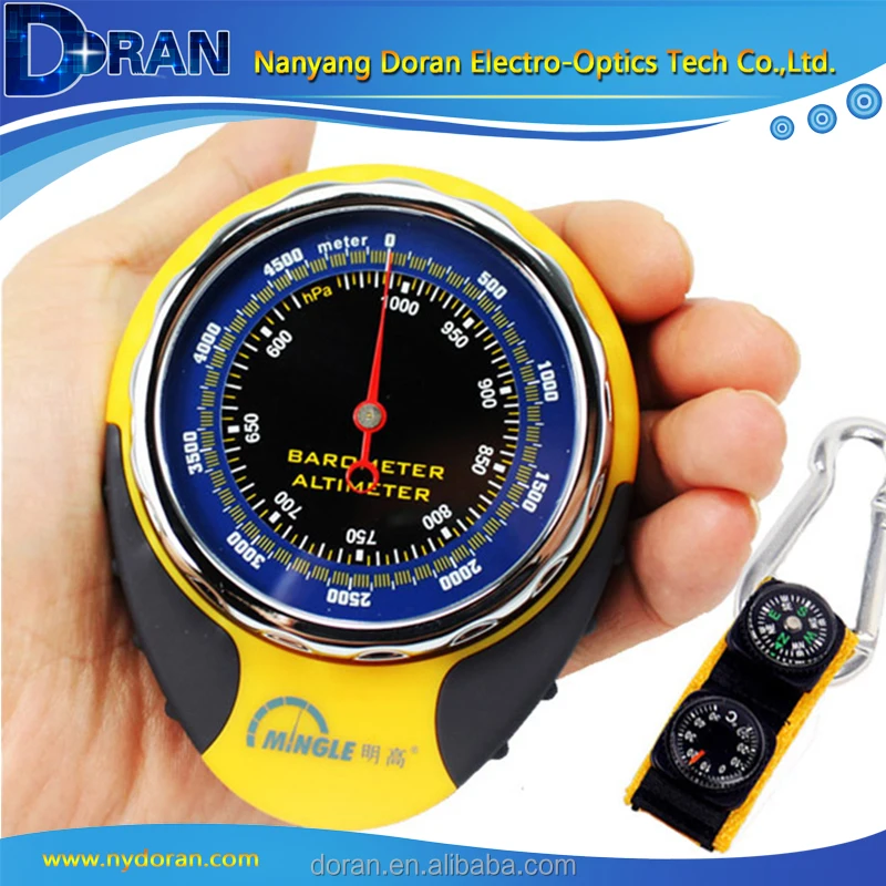 
4 in 1 Outdoors Mountaineering Hiking Altimeter Barometer Thermometer Compass 
