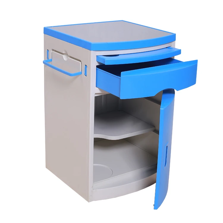 High Quality Portable Dismantle Simple ABS Hospital Medicine Bedside Cabinet