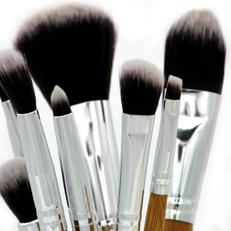 
Best Synthetic Smudge brushes Flat Brushes High quality bamboo makeup brush set 11pcs 