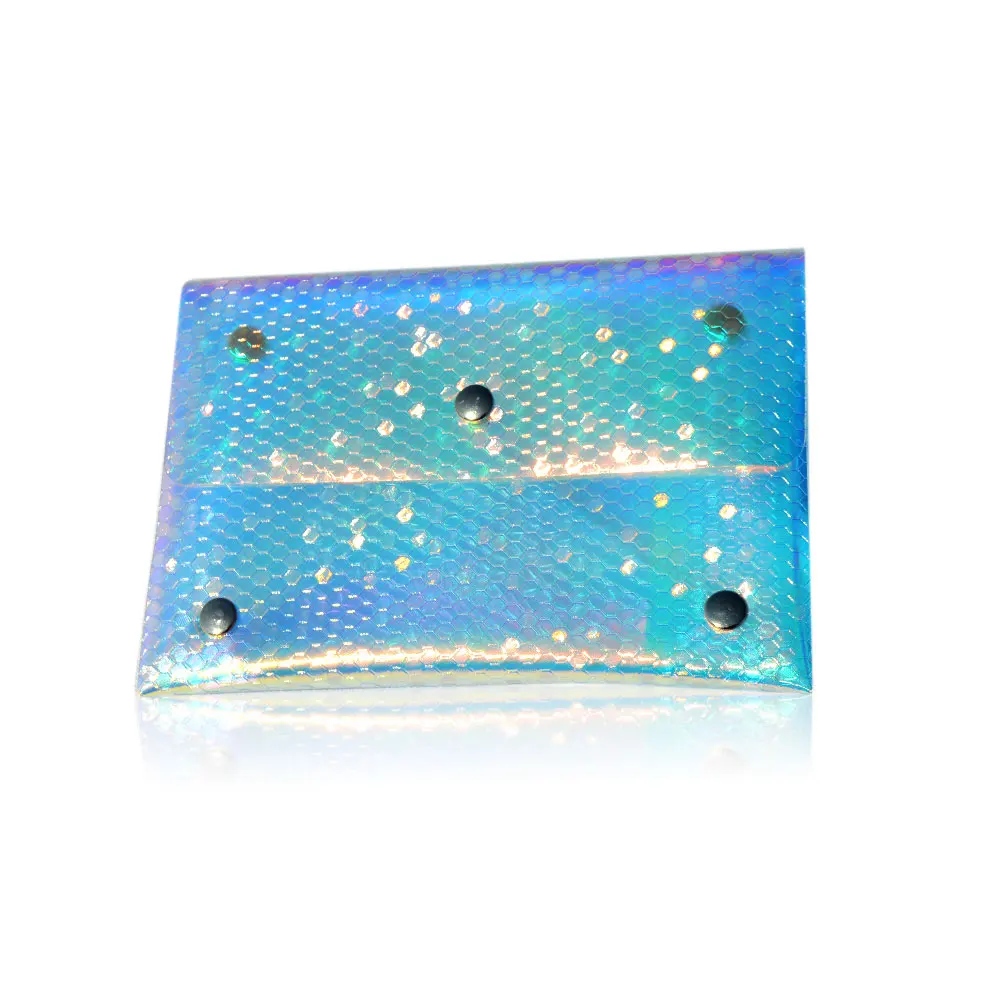 Women Transparent Bag Rainbow Holographic Clear PVC Jelly Small Tote Messenger Bag