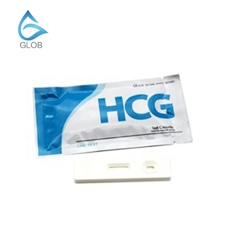 glob biotech High quality one step HCG pregnancy cassette style rapid test for woman home care