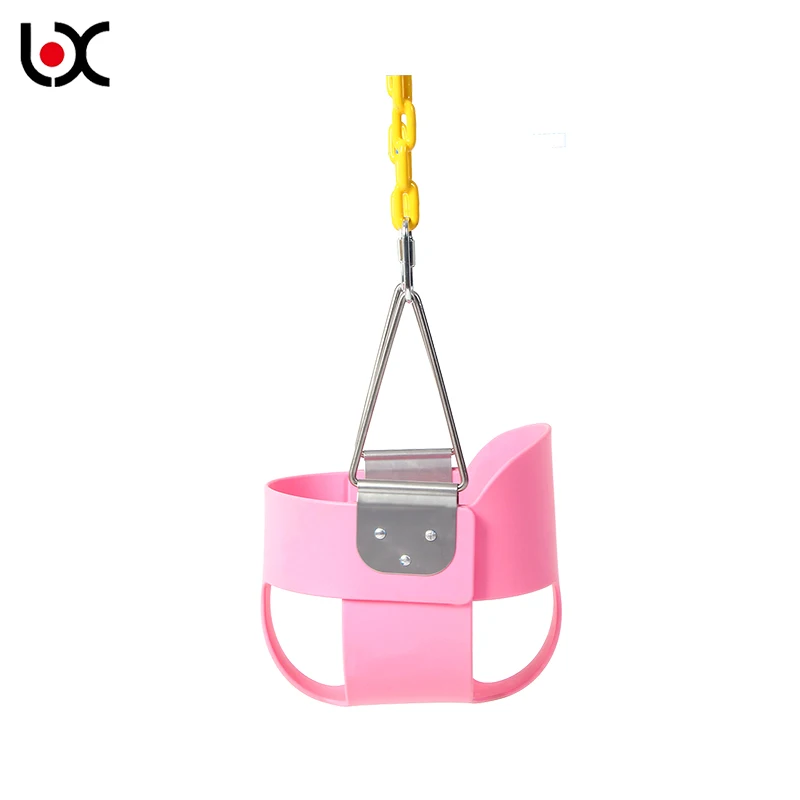Children Outdoor hanging single flexible full bucket swing Seat