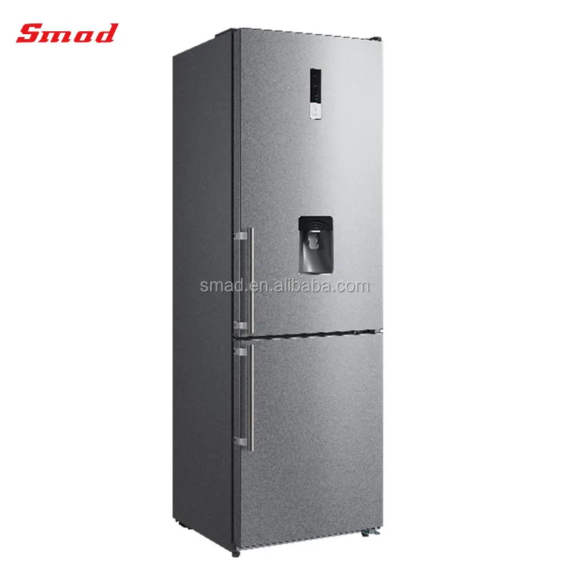 home use double door stainless steel refrigerator with water dispenser