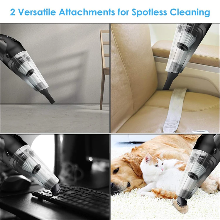 Популярный металлический медный высокомощный сухой и влажный портативный мини-пылесос для автомобиля с двойным всасыванием 120 Вт