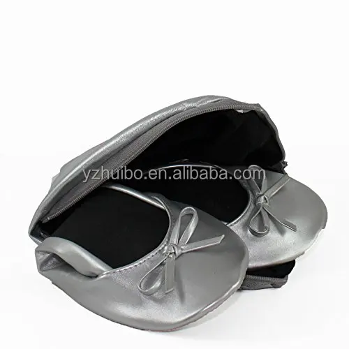 Rolly плоские-Женские Складные портативные туфли-лодочки на плоской подошве с сумкой для переноски