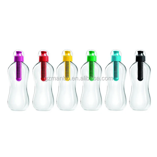 Eco-friendly Feature Customized Plastic Drinking Water Filter Bottle BPA Free Carbon Filter Water Bottle
