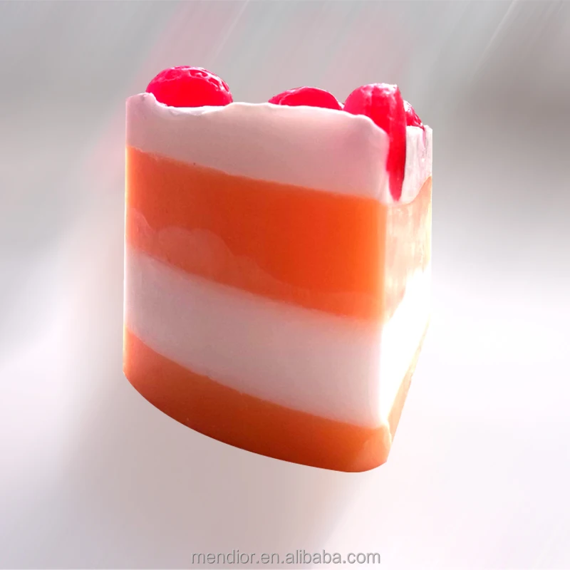 Мыло ручной работы в форме торта козье и Вишневое эфирное масло мыло для лица отбеливание удаление черных точек OEM Индивидуальный бренд