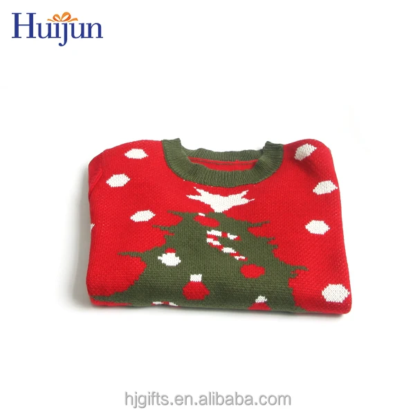 Knitted Sweater Jumper Christmas Crafts red women Christmas christmas sweater with tree pattern Xmas Sweater For Adults Party Festival Items