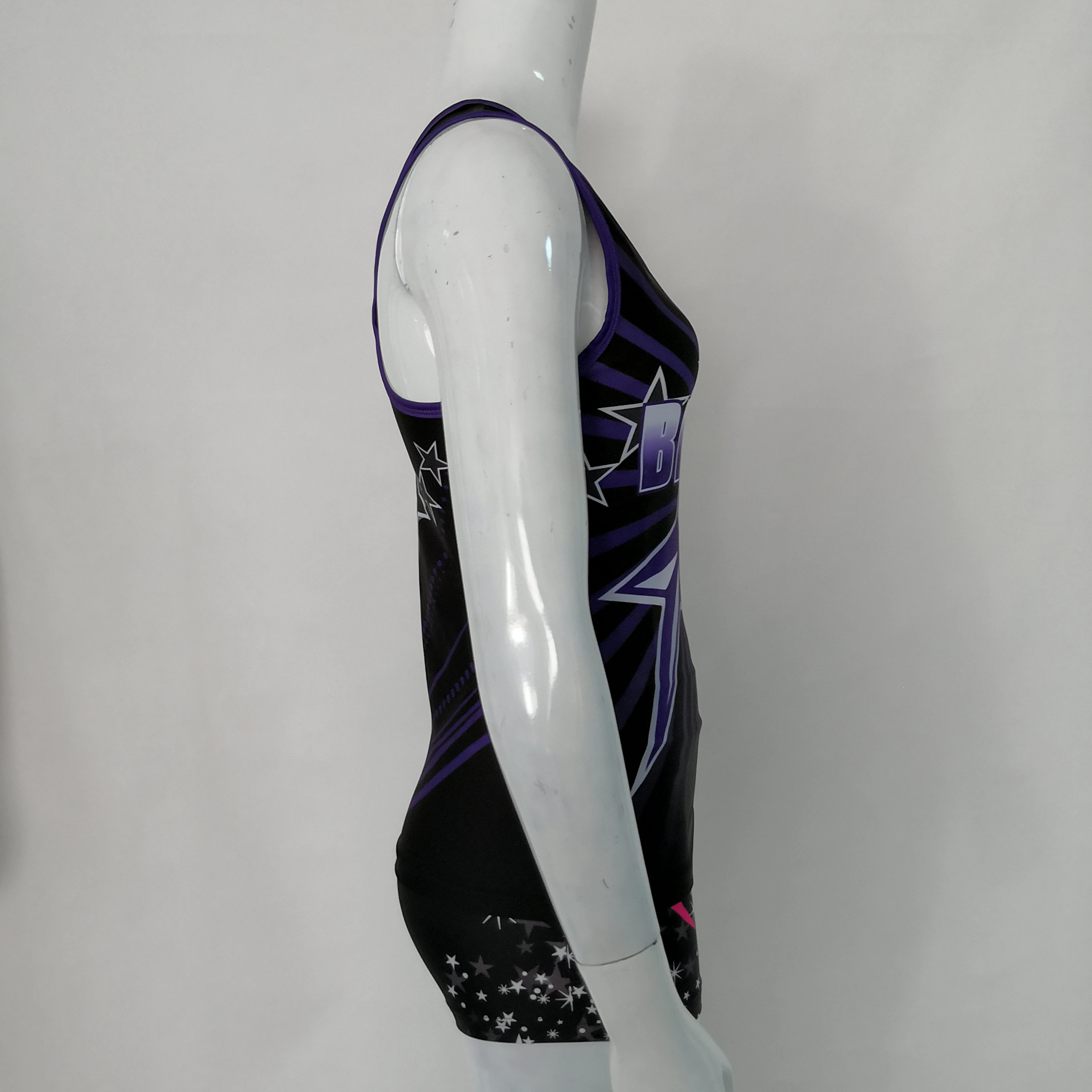 Эластичный тренировочный Лирический танцевальный костюм для