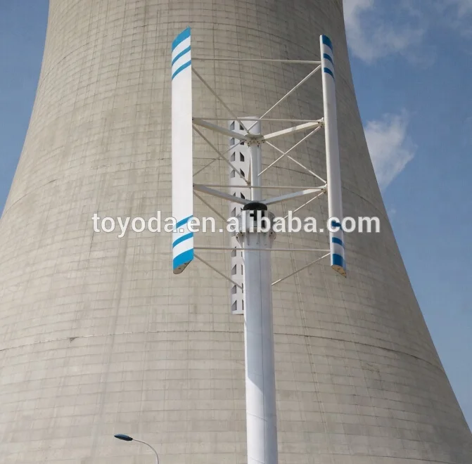 1000W vertical axis wind turbine with NACA  airfoil profile Aluminum blades(vawt)