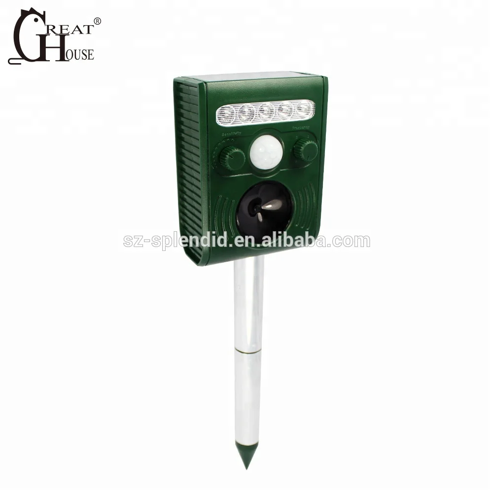 
GH-191B Solar Ultrasonic animal control dog cat repeller 