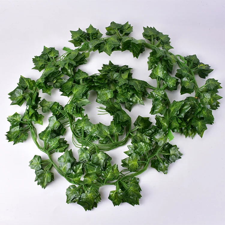 Wholesale Hanging Artificial Leaves Decorative Vines Fake ivy Vines for Outdoor Decoration