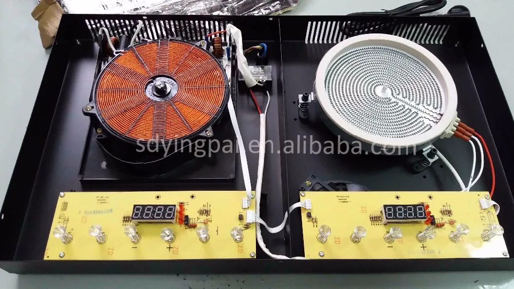 Fashion 2 Plate Burners Stove Infrared Cooktop Electronic Ceramic Cooker Built-in Double Induction Radiant Cooker