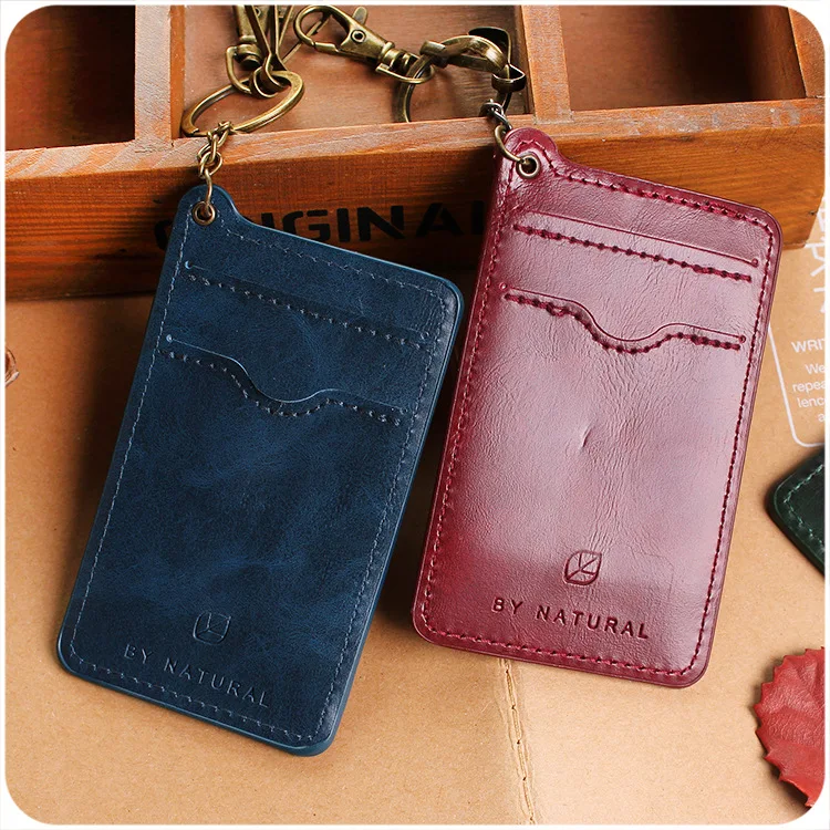 HOT SALE Leather Thin Bank Credit Card set Mini Wallet Men Bus Card Holder Creative Ban Credit Card Case