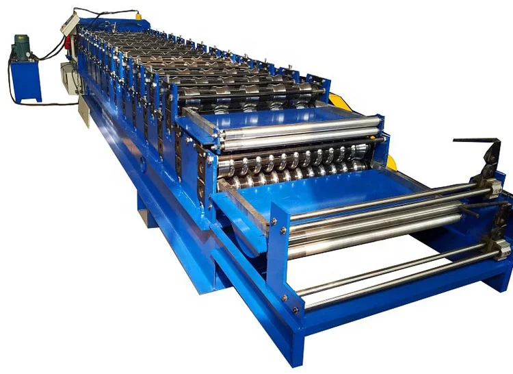 
Aluminum Roofing Sheet Roll Forming Machine Double Layer Metal Tile Making Machine In China 