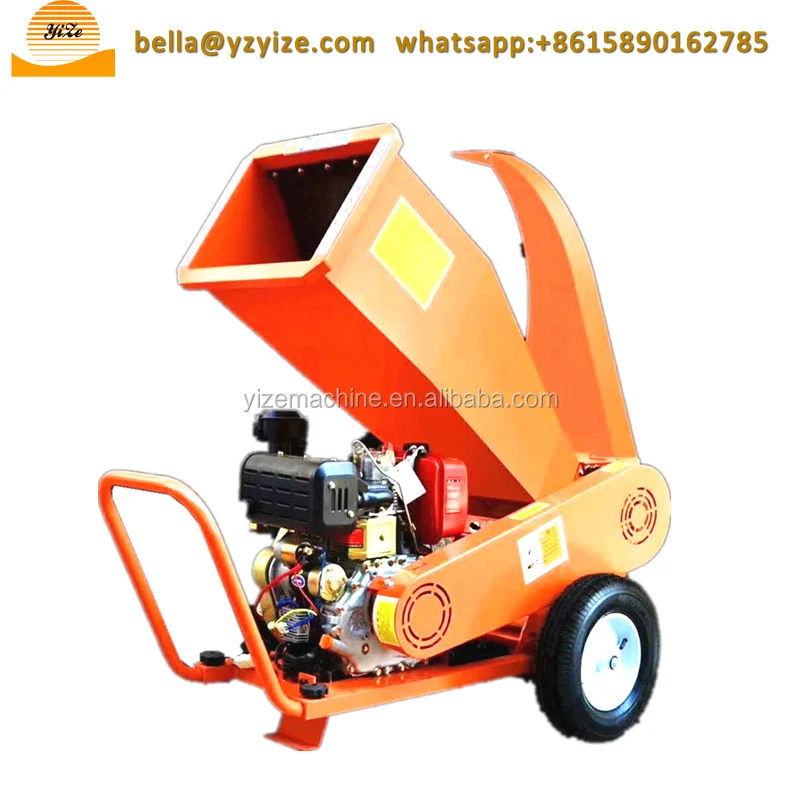 Wood crushing machine and shredder wood chipper machine price