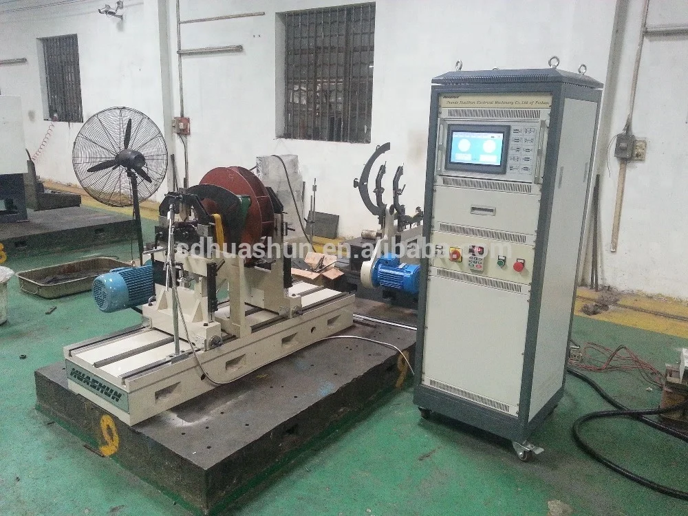 
2018 HUASHUN balancing machine for fan, blower, motor rotor, pump 